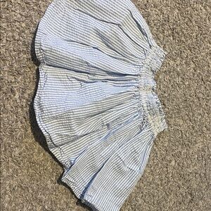 Crewcuts blue and white striped skirt size 6-7